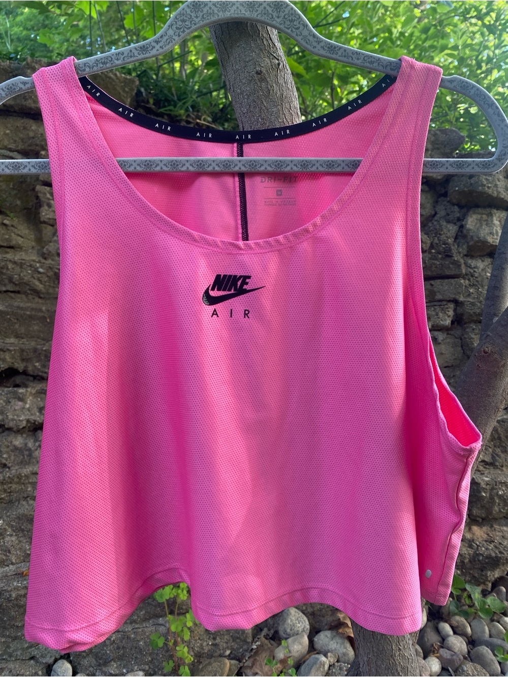 Nike Air Women’s Pink Dri-FIT Crop Running Tank Top